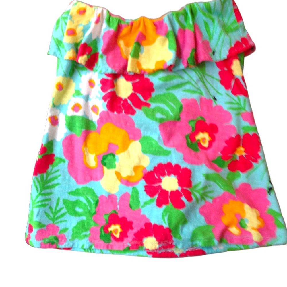 Lilly Pulitzer Wiley Tube Top Floral Small (Note: Look Closely at Measurements)